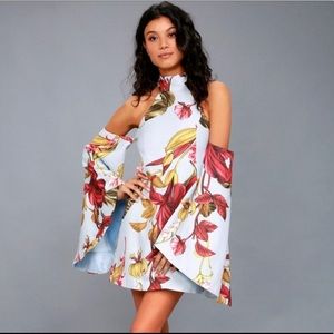 C/MEO COLLECTIVE Fusion Long Sleeve Dress Small